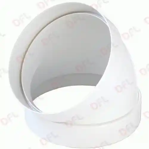 Koop Online Curva aerazione canalizzata attacco femmina femmina pvc 45° Ø 125 mm 12,5 cm