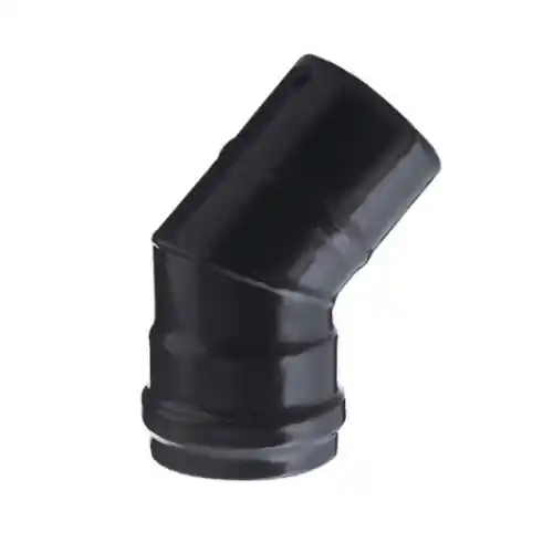 Bestseller Curva gomito 45° in acciaio Ø 8 cm 80 mm nero per stufe a pellet 1,2 mm attacco M/F porcellanato nero opaco