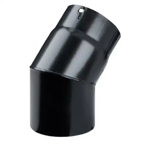 curva gomito 45° Ø 200 mm 20 cm in acciaio nero per stufa a legna 1,2 mm porcellanato Korting