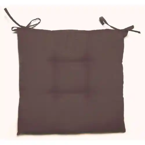 Finale Uitverkoop Cuscini per sedie Creta 60% poliestere 40% cotone 12 pz doppia imbottitura 40x40x5 cm marrone da giardino esterno