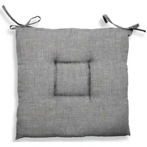 Direct Beschikbaar Cuscino per sedie Creta 60% poliestere 40% cotone doppia imbottitura 40x40x5 cm grigio da giardino esterno