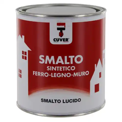 Weekendaanbieding Cuver vernice smalto sintetico lucido granata 0,750 lt per ferro legno muro vari colori per esterno (Granata N.99)