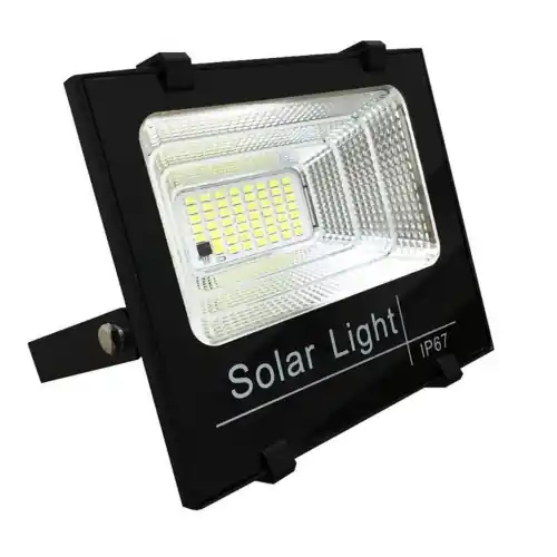 Dawei faretto faro a led con pannello solare 200w crepuscolare con telecomando cavo da 5 mt staffe e viti per montaggio Lage Prijs