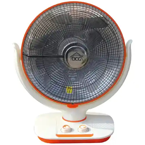 DCG SA9660N stufa a carbonio 900W oscillante Carbon Crystal parabola 40 cm con 2 gradi di calore e tasto antiribaltamento Speciale Aanbieding
