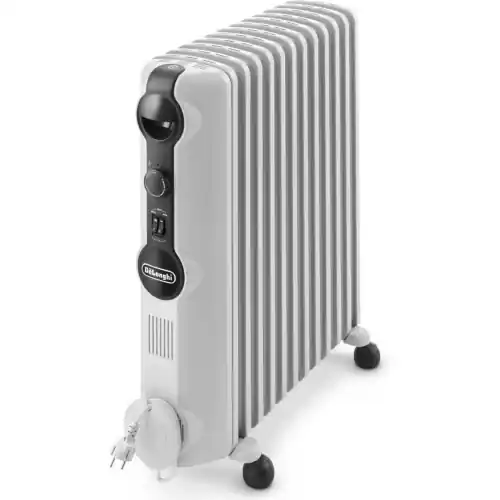 De Longhi Radia- S TRRS1225 Radiatore all‘olio a 12 elementi 2500W 230V 3 livelli di potenza 75m³ riscaldabili caloriferi termosifoni stufe elettriche Tijdelijk Beschikbaar