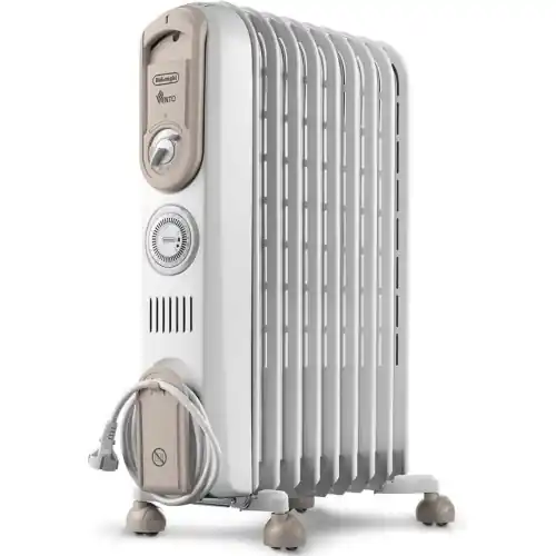 De Longhi Vento V550918T.WB Radiatore ad olio a 9 elementi riscaldamento di 50 m³ 1.800W 230 V 3 livelli di potenza caloriferi termosifoni stufe elettriche Voordeelprijs