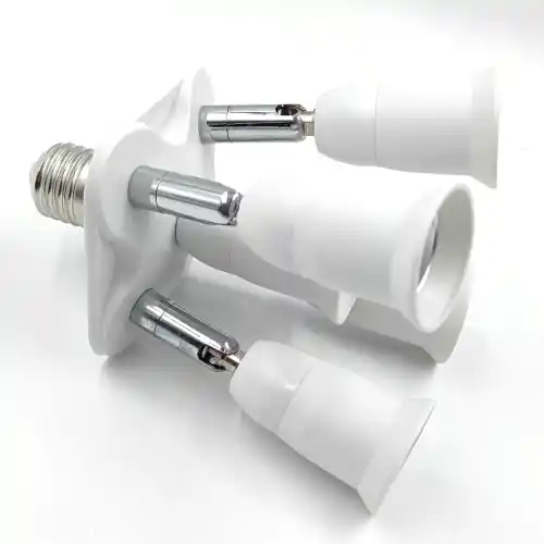 De-Lite portalampada adattatore lampadine con 5 portalampade E27 E40 B22 attacchi orientabili adattatore 5 in 1 Tijdelijk Beschikbaar