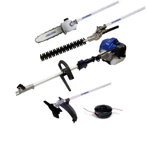 Decespugliatore Hyundai LDMT430 42,7cc 4 in 1 con motosega tagliasiepi 1,7 HP con accessori intercambiabili Gecertificeerd