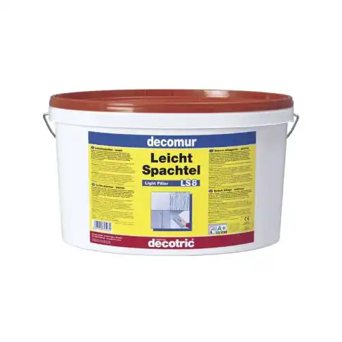Decomur LS8 Leicht Spachtel stucco bianco allegerito 7 kg pronto all‘uso per interno Koopje