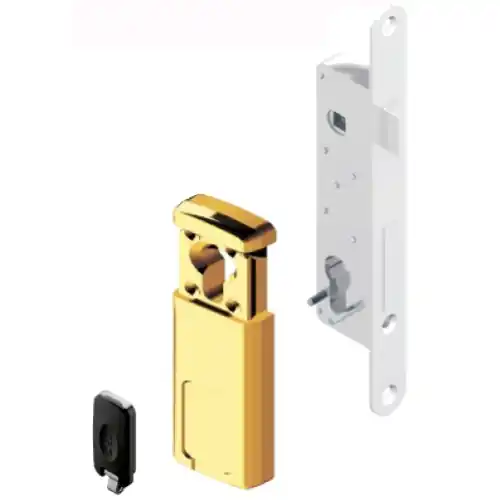 Direct Beschikbaar defender magnetico MG310 per serrature con cilindro oro lucido pvd