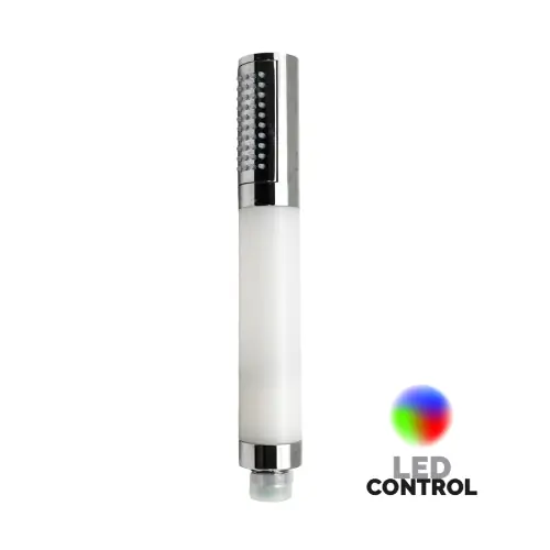 Bestseller Dianhydro doccia doccetta led multicolor monogetto in abs cromo con controllo della temperatura per vasca bagno