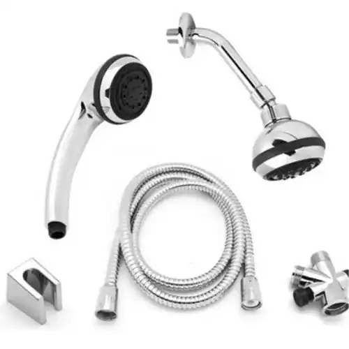 Dianhydro kit doccia doccetta con soffione 5 funzioni braccio laccio e deviatore per doccia vasca Koop Vandaag