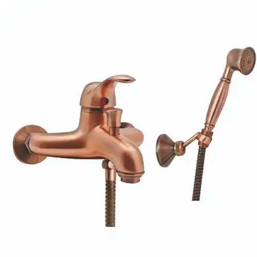 Korting DianHydro serie Class gruppo vasca rubinetto monocomando con doccetta duplex ramato miscelatore
