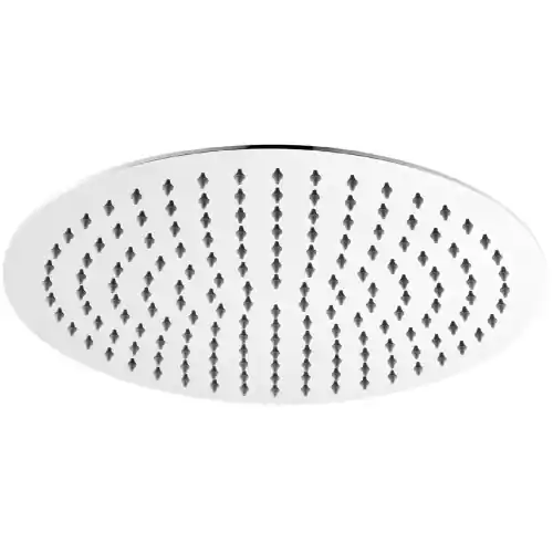 Dianhydro soffione doccia tondo Ultra Slim Ø 40 cm spessore 2 mm in acciaio inox accessori e ricambi bagno doccia (Acciaio Inox - Ø 40 cm) Gratis Retour