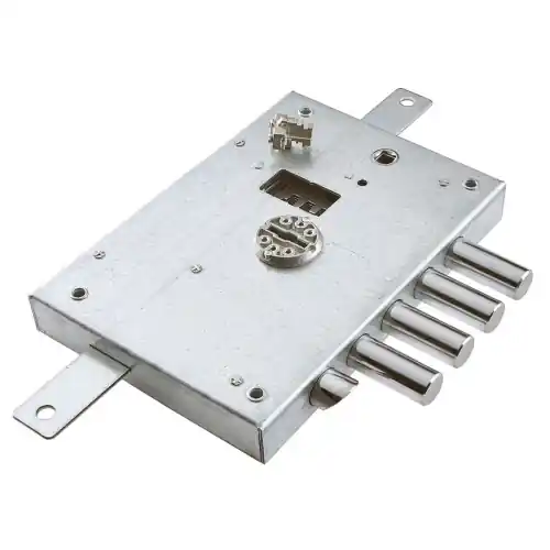 Dierre Atra 6112.1.SE serratura destra entrata 60 doppia mappa con scrocco e 4 catenacci per porte blindate mano sx mm 142x206 Fabrieksprijs