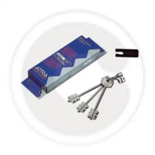 Dierre Atra BL03110 kit cambio per serrature con 3 chiavi 92 mm estrattore blocchetto e impugnatura nera Dagaanbieding