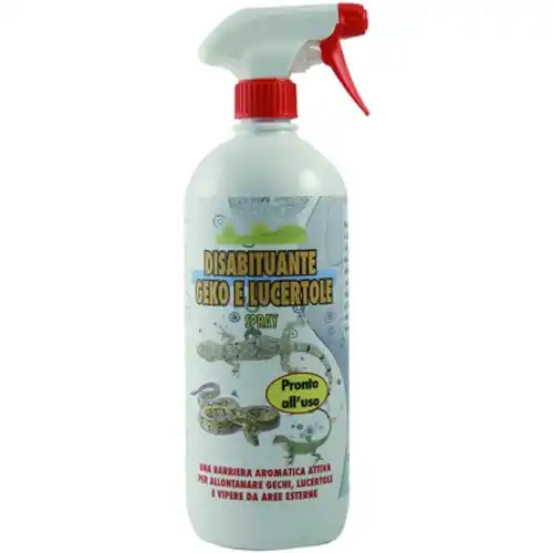 Premium Disabituante a spray da 1 lt dissuasore repellente per gechi lucertole e vipere
