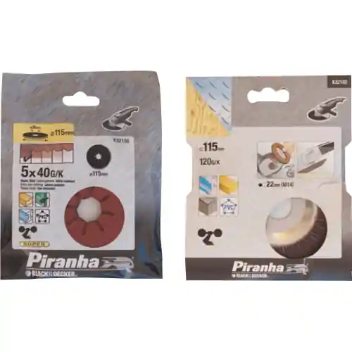 Gereduceerde Prijs disco abrasivo con lamelle grana 120 Ø 115x22 mm piranha X32102 smerigliatrice