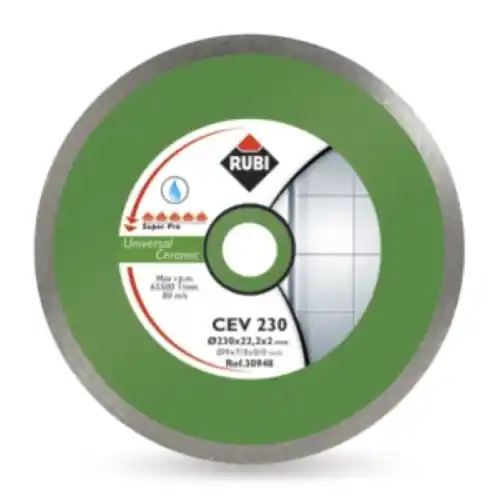 disco diamantato Rubi CEV 125 mm per ceramica a banda continua Dagaanbieding