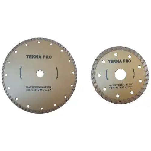 Bestseller disco diamantato Tekna Pro Ø 115 mm a corona continua per cantieri
