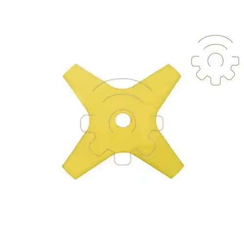 Weekendaanbieding Disco in nylon 4 denti ø 250 mm in materiale plastico alta resistenza ricambio decespugliatore decesugliatori