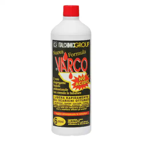 Speciale Aanbieding Disgorgante liquido Varco senza acido 750 ml libera lo scarico otturato da residui organici ed inerti