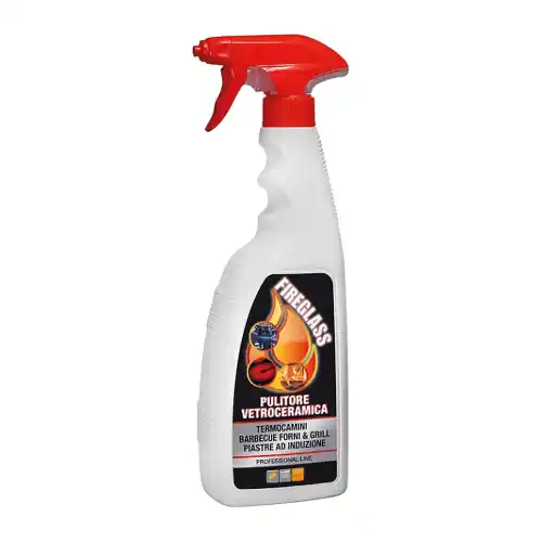 Laatste Versie Disincrostante pulitore Fireglass Faren 750 ml per vetri fumisteria con nebulizzatore stufe camini forni e piastre ad induzione