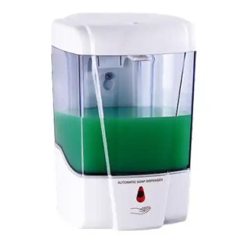 Dispenser distributore automatico di sapone liquido / gel igienizzante in ABS 600 ml a batterie non incluse erogazione con sensore Speciale Aanbieding