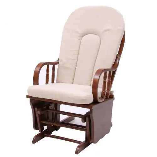 Bestseller dondolo Douglas beige legno cm 71x56x99 h poltrona arredo casa
