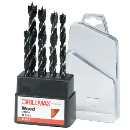 Drillmax serie 8 punte per legno Ø 3 - 10 mm punta per trapano Beperkt Aanbod