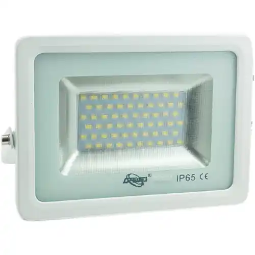 Voordeelprijs Driwei faro faretto a led 50W luce bianco ghiaccio 6000k 5000Lm IP65 con staffa colore bianco led Pioneer
