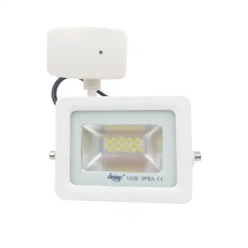 Nu Kopen Driwei faro faretto led 10w con sensore PIR crepuscolare di movimento 6000 K luce bianco freddo inclusa staffa montaggio