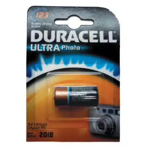 Duracell ultra photo DL123 pila batteria litio stilo ministilo 3V per fotocamera Laatste Versie