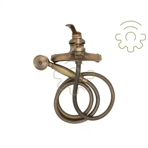 Voordeelprijs Easily Miscelatore rubinetto bronzato gruppo per vasca da bagno monocomando da muro con deviatore finitura bronzo anticato