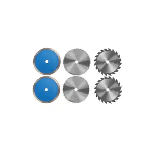 Einhell 4502128 set 6 lame per mini sega circolare ø85x10mm per piastrelle legno e plastica Hete Deal