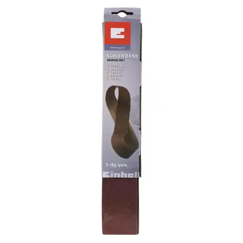Einhell set 5 nastri abrasivi varie grane 50x686 mm per smerigliatrice da banco accessori ricambi Laatste Kans