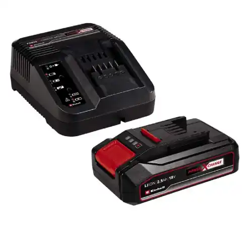 Einhell starter kit batteria 2.5 Ah pxc con caricabatteria 18V per utensili Power X-Change Beperkt Aanbod