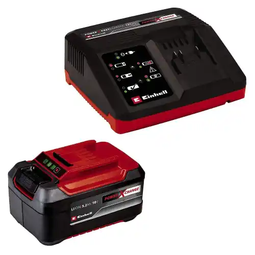Einhell starter kit batteria 5.2 Ah pxc con caricabatteria 4A 18V per utensili Power X-Change Betaalbaar