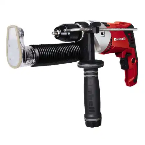 Einhell trapano a percussione TE-ID750E 750W 230V con aspirazione e impugnatura supplementare e valigetta Flitsaanbieding