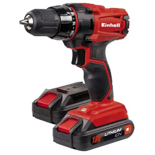 Alleen Vandaag Einhell trapano avvitatore a batteria TC-CD 18v con 2 batterie a litio valigetta e caricabatteria