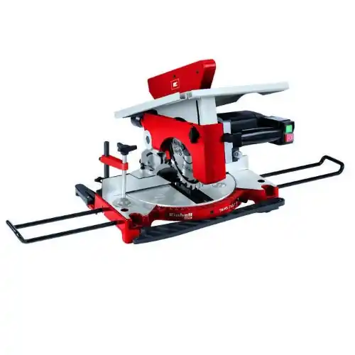 Laatste Kans Einhell troncatrice legno TC-MS 2112 T con piano superiore 1200W 230V disco lama 210x30 mm sega circolare da banco