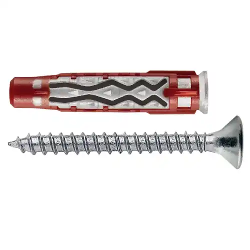 Must-Have Elematic confezione 100 tasselli Bluefix/Va 6x35 mm ancorante bimateria completi di vite testa svasata piana