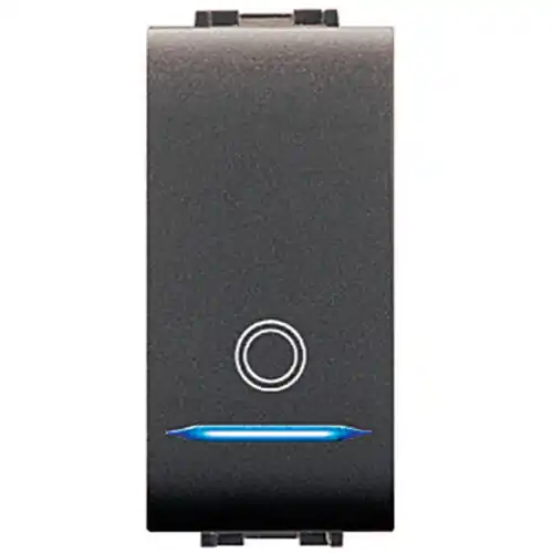 Aanbieding Elettrocanali Mylife art 4018 pulsante unipolare con led compatibile Btcino
