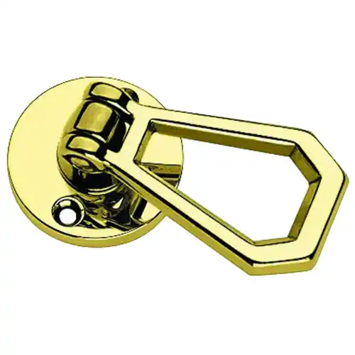 Entech 490 coppia maniglie con rosetta ad anello otone lucido d. 45 mm Seizoensaanbieding