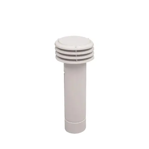 Esalatore fumaiolo antivento in lamiera smaltata colore bianco altezza 45 cm per canne fumarie di stufe e caldaie (Bianco - Ø 11 cm) Shop Nu