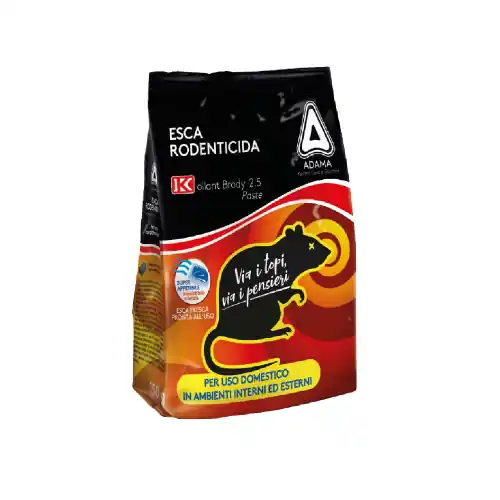 Esca topicida fresca Brody 2.5 pronta all‘uso 150 g rosso per disinfestazioni all‘interno e all‘esterno Weekendaanbieding