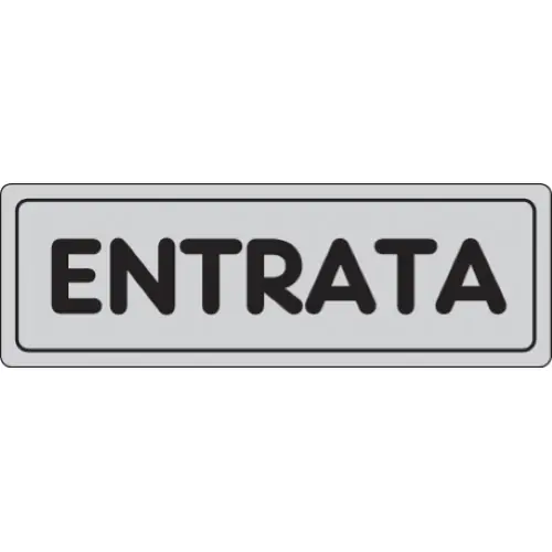 etichetta adesiva cartello ENTRATA targhetta segnaletica targa 150x50 mm Goedkoop