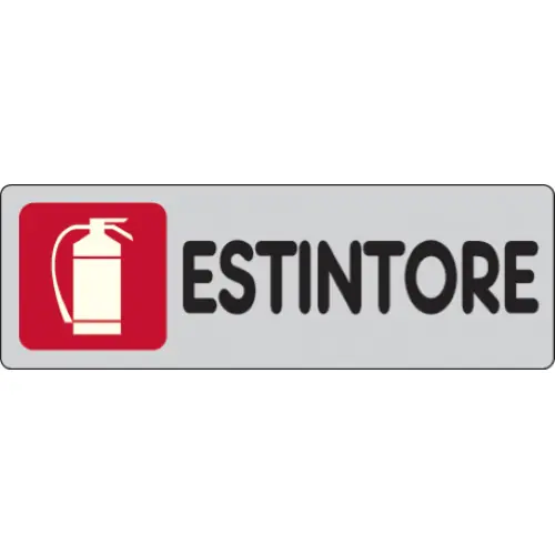 Betrouwbaar etichetta adesiva cartello ESTINTORE targhetta segnaletica 150x50 mm