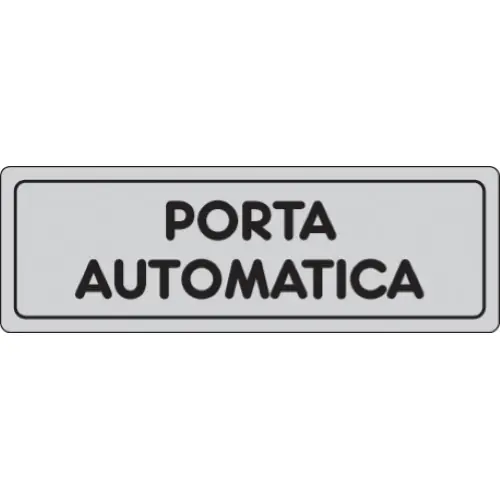 Meest Verkocht etichetta adesiva cartello PORTA AUTOMATICA targhetta segnaletica 150x50 mm