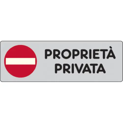 Veilige Betaling etichetta adesiva cartello PROPRIETà PRIVATA targhetta segnaletica 150x50 mm